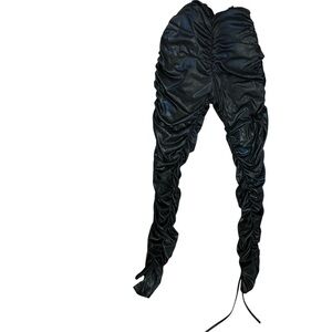 Black Ruched Pants